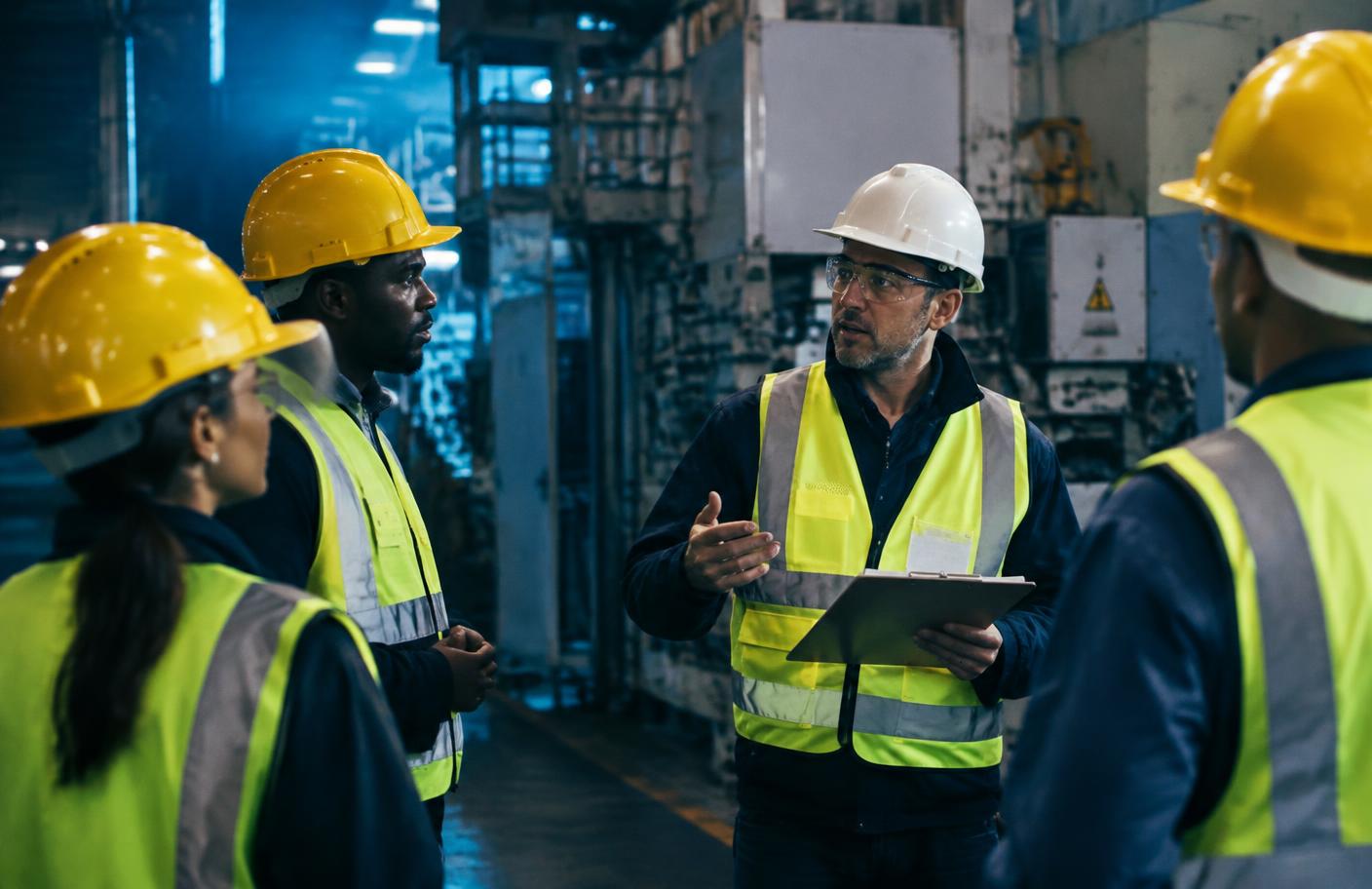 Reunião de gestores sobre segurança do trabalho